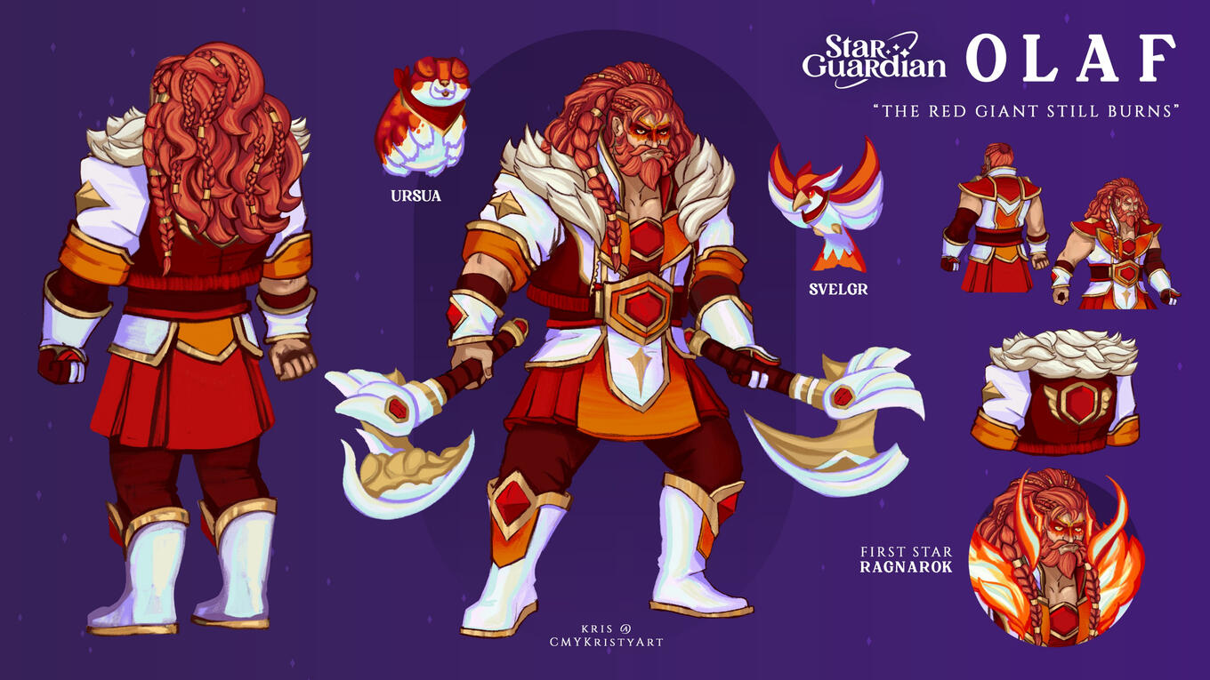Star Guardian Olaf by Kris @CMYKristyArt