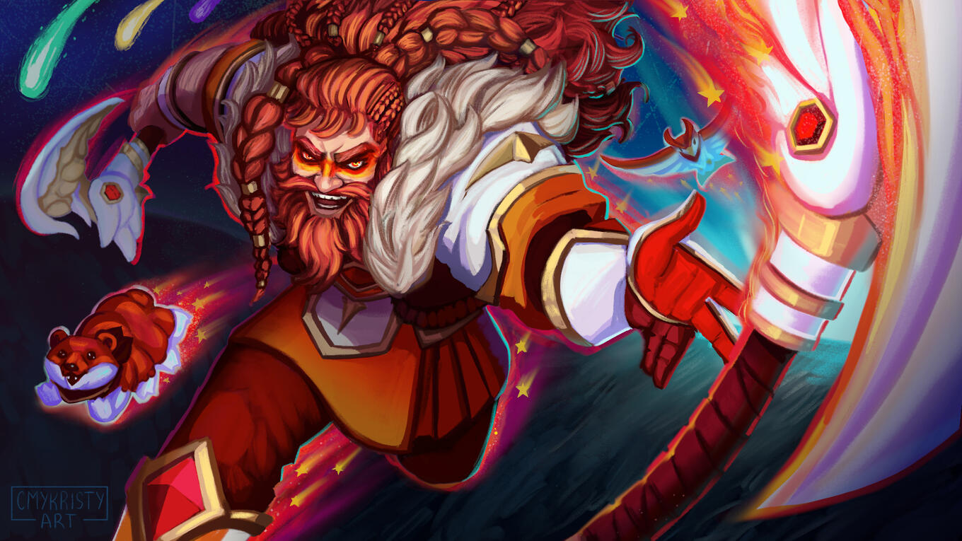 Star Guardian Olaf by Kris @CMYKristyArt