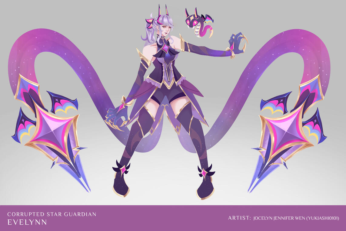 Corrupted Star Guardian Evelynn by Jocelyn Jennifer Wen (Yukiashi0101)