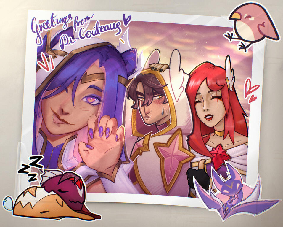 Illustration Collab : SG Cassiopeia by Zhonya, SG Talon by Munq8i5, SG Katarina by Bruntta