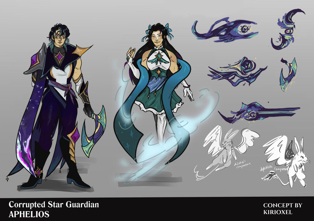 Corrupted Star Guardian Aphelios by KiriOxel