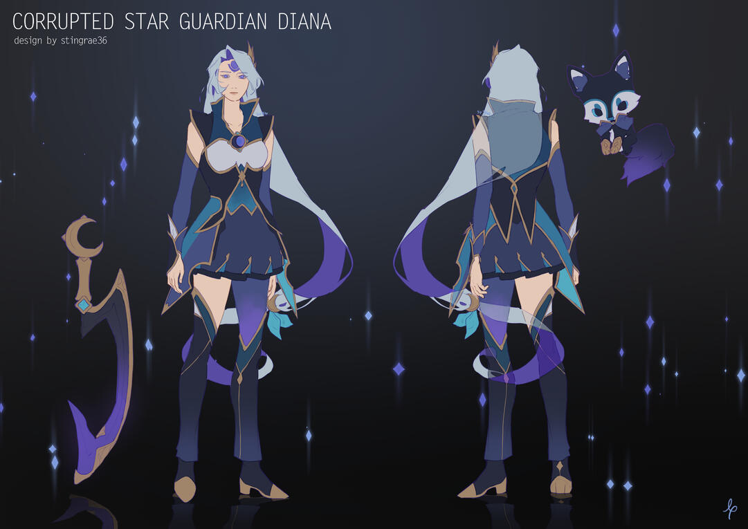 Corrupted Star Guardian Diana by Stingrae36