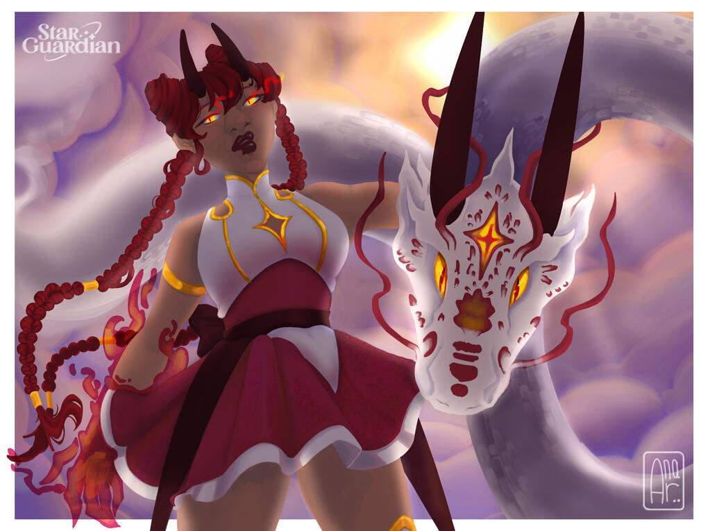 Star Guardian Shyvana by LemsAfterDark