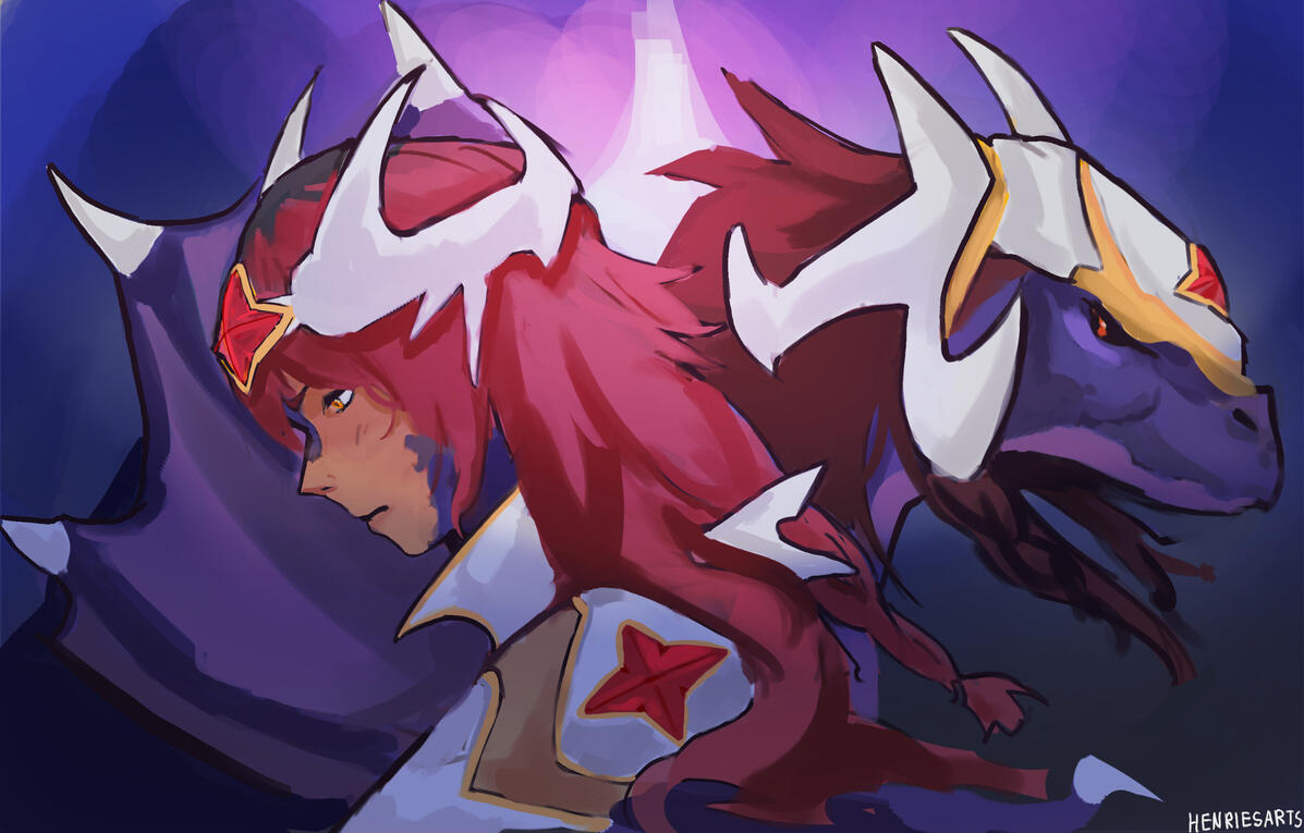Star Guardian Shyvana by henriesarts