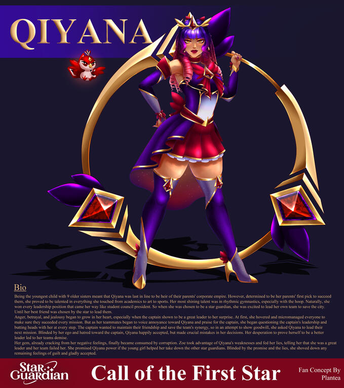 Corrupted Star Guardian Qiyana by Plantea