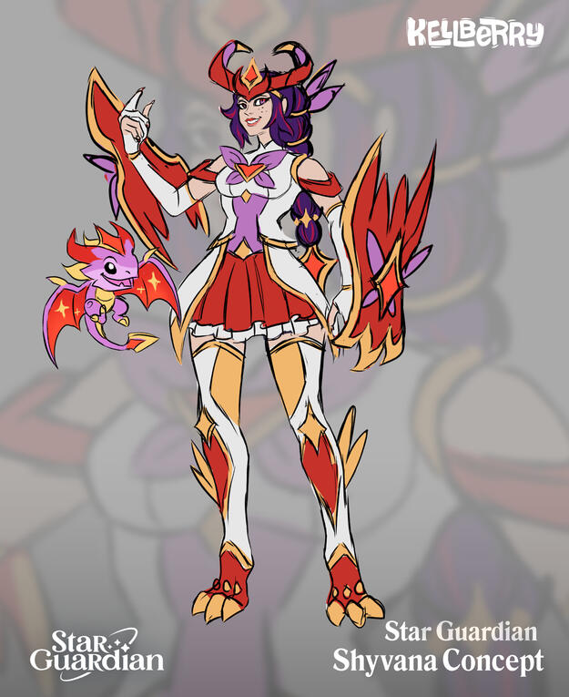 Star Guardian Shyvana by Kellberry