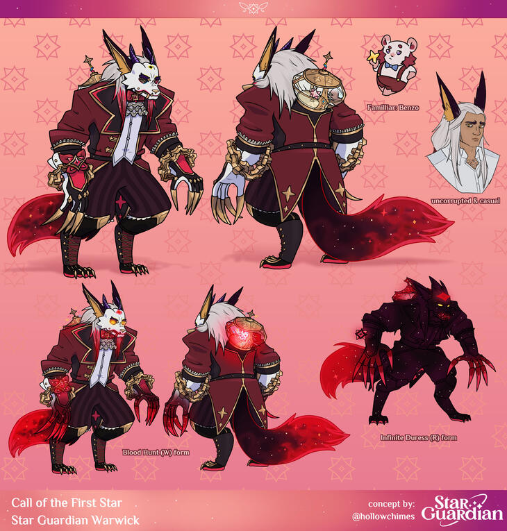 Corrupted Star Guardian Warwick by Hollowchimes